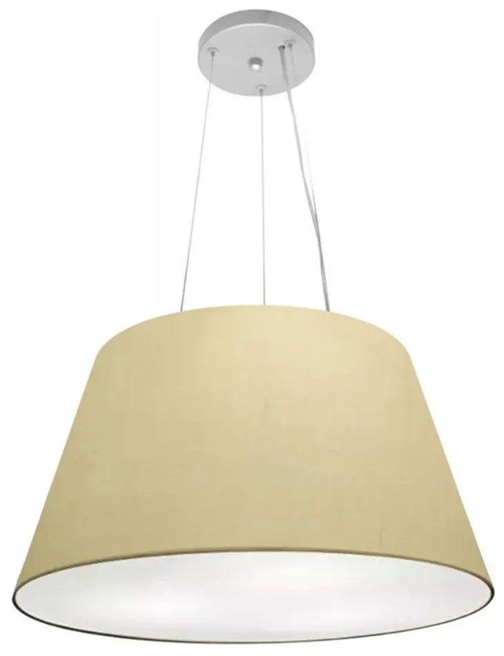 Lustre Pendente Cone Vivare Md-4141 Cúpula em Tecido 30/50x35cm - Bivolt