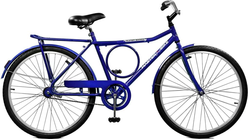Bicicleta Master Bike Aro 26 masculina  Super Barra Contrapedal Azul