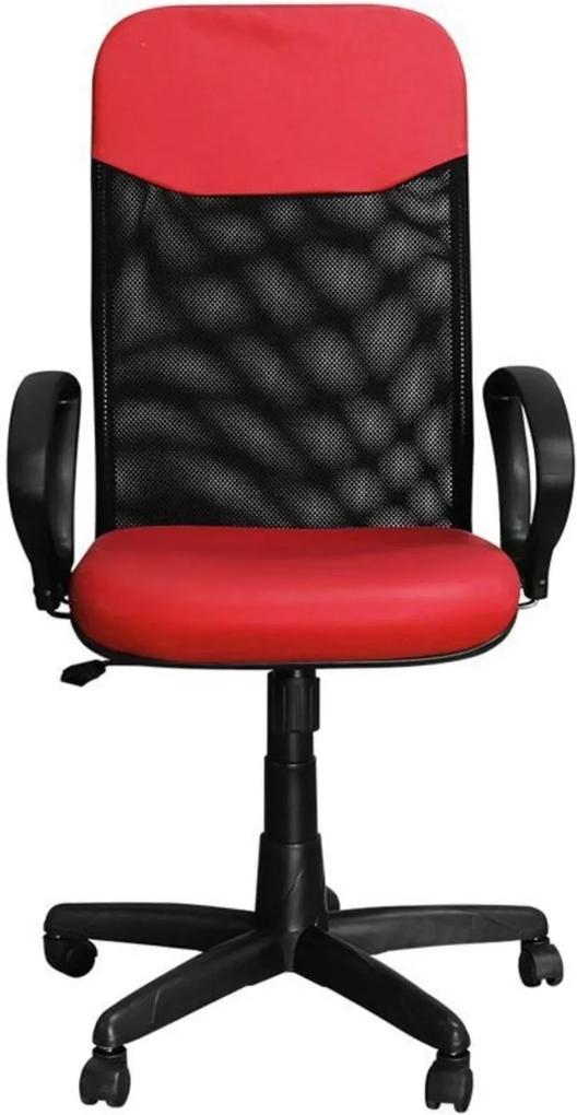 Cadeira Pethiflex Pp-04Gtbp Giratória Couro Vermelho