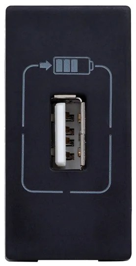 Modulo Tomada Carregador Usb Pial Plus+ 1,5a Preto