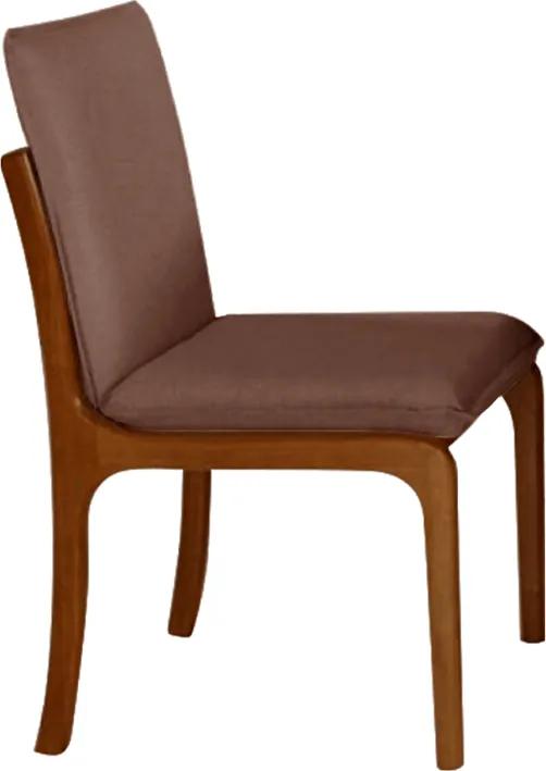 Cadeira Perséfone Estofada Facto Marrom / Castanho