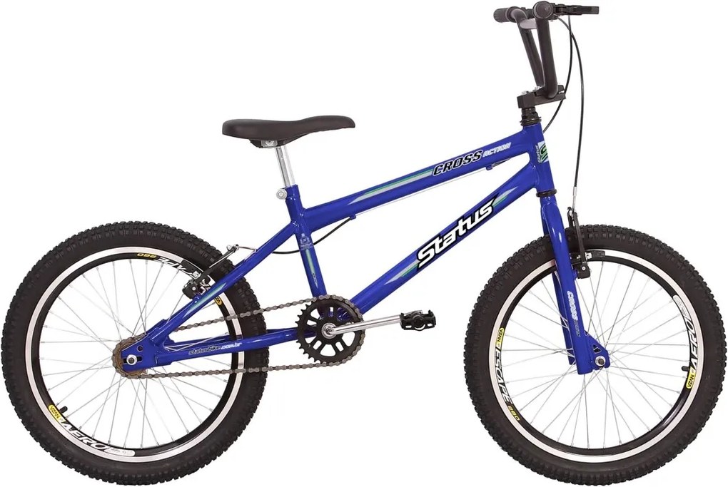Bicicleta Infantil Status Bike Cross Action Aro 20 - Azul