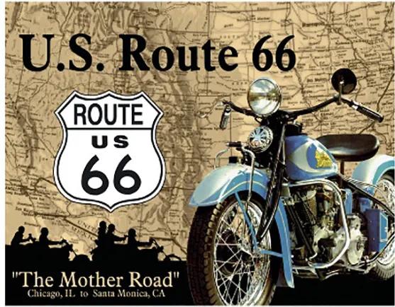 Placa Decorativa Route 66 - The Mother Road