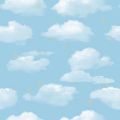 Papel De Parede Céu Nuvens Azul Estrelas Your Dream 170902