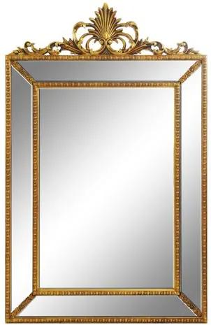 Espelho Clássico Moldura Folheado á Ouro 149x89x3cm
