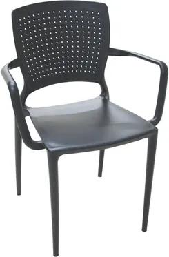 Cadeira Safira com braços Preta Tramontina 92049009
