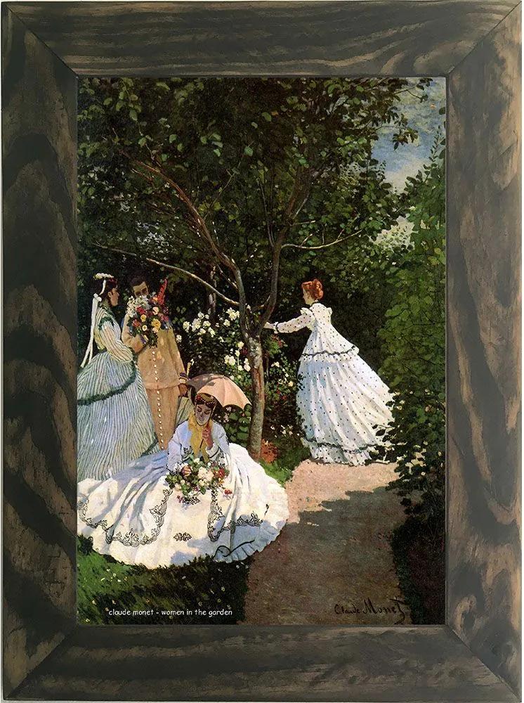 Quadro Decorativo A4 Women in the Garden - Claude Monet Cosi Dimora