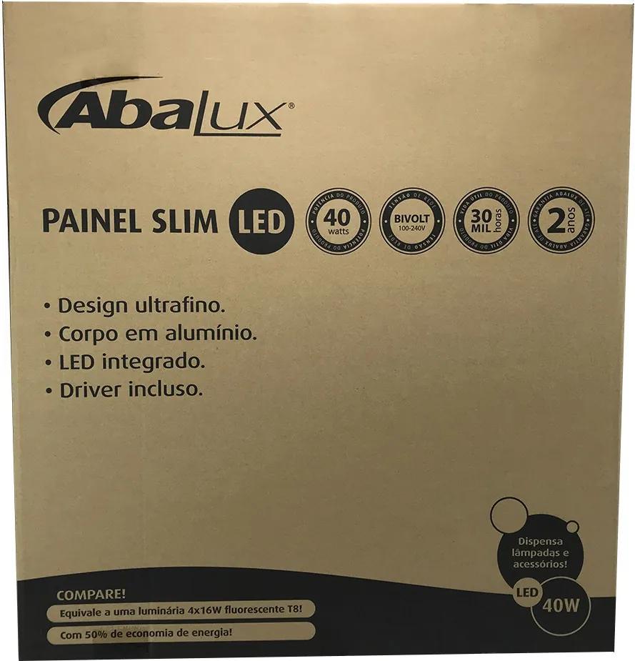 Painel Plafon Led Embutir 62X62cm 40W 4000K Bivolt - Abalux - LEDC66-4K