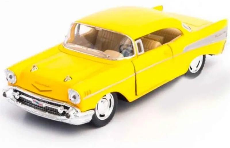 Miniatura 1957 Chevrolet Bel Air Escala 1:40 Amarelo