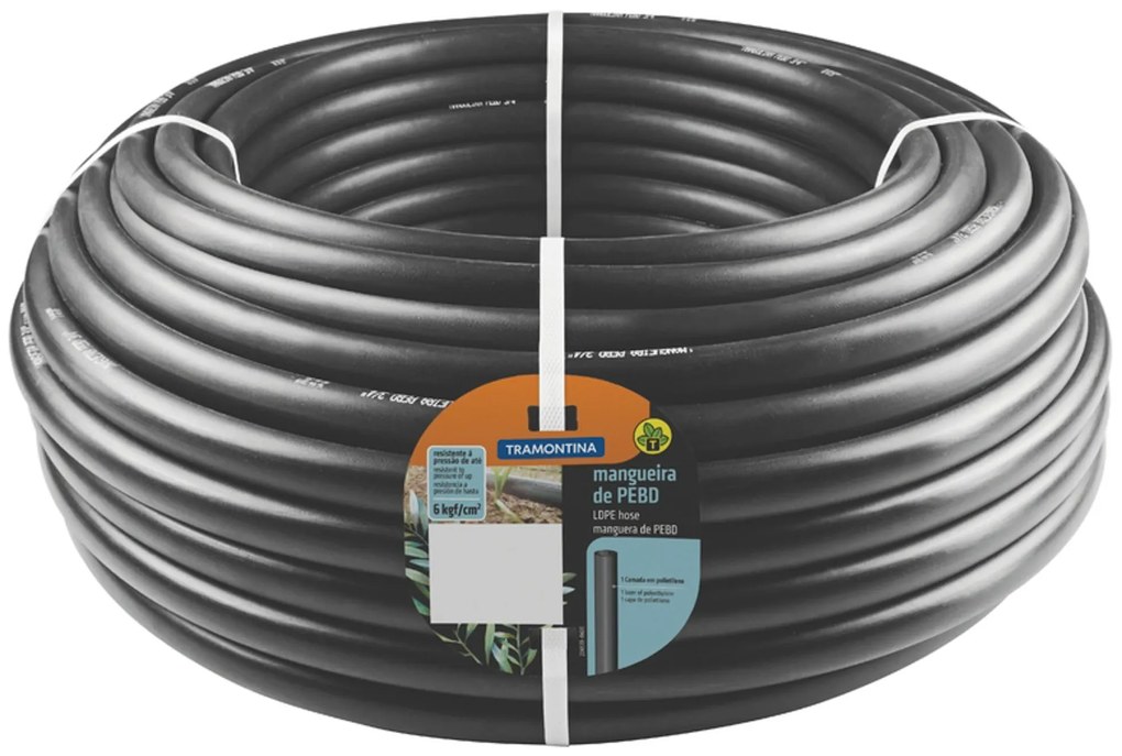 Mangueira Para Irriga O Tramontina Preta Em Pebd Camada M Mm Tramontina Biano