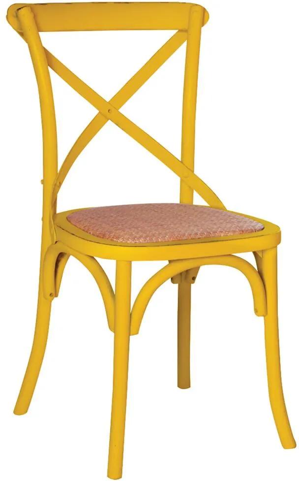 Cadeira Katrina Rústica Amarela