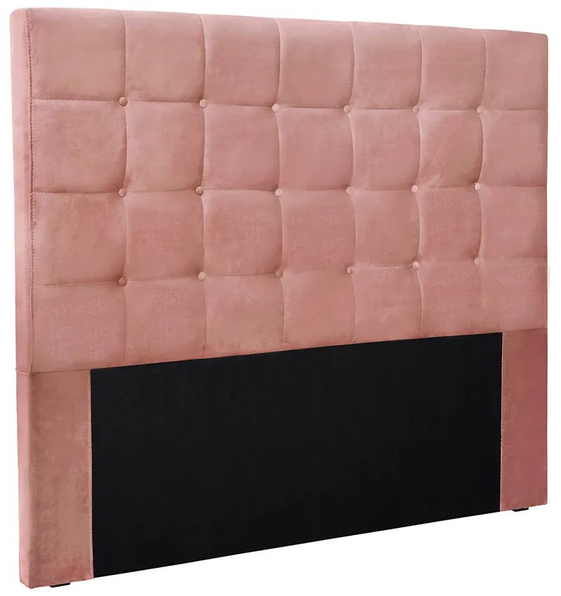 Cabeceira Cama Box Casal 140 cm Verona Veludo Rosa S04 - D'Rossi