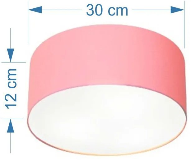 Plafon Cilíndrico Vivare Md-3010 Cúpula em Tecido 30x12cm - Bivolt