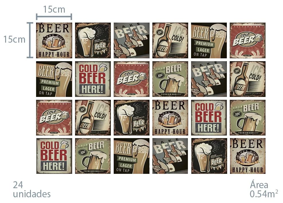 Beer - Conjunto com 24 peças