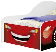 Mini Cama Infantil 148x68cm Personagens Carro Vermelho Z53 - Mpozenat
