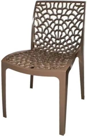Cadeira Gruver Polipropileno Marrom - 21045 Sun House