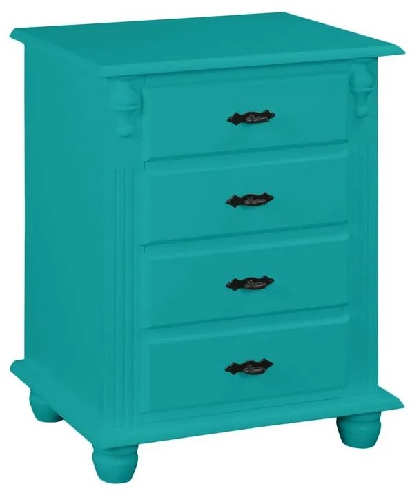 Mesa de Cabeceira 4 Gavetas - Wood Prime MY 25940
