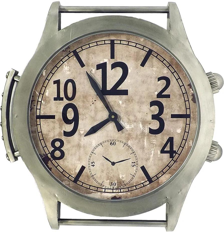 Relógio de Parede Estilo Pulso Oldway - Em Metal - 62x60 cm