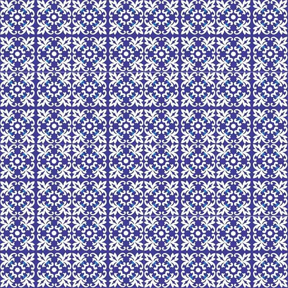 Adesivo para Azulejo Português Trancoso Vinil 15x15cm 16 peças Cosi Dimora