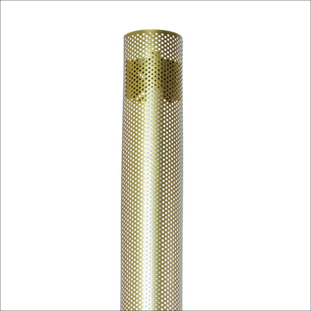 Arandela Rera 09X9,5X69Cm 01Xt8 Tubular Led 60Cm Metal Alumínio - Old... (DOURADO FOSCO)