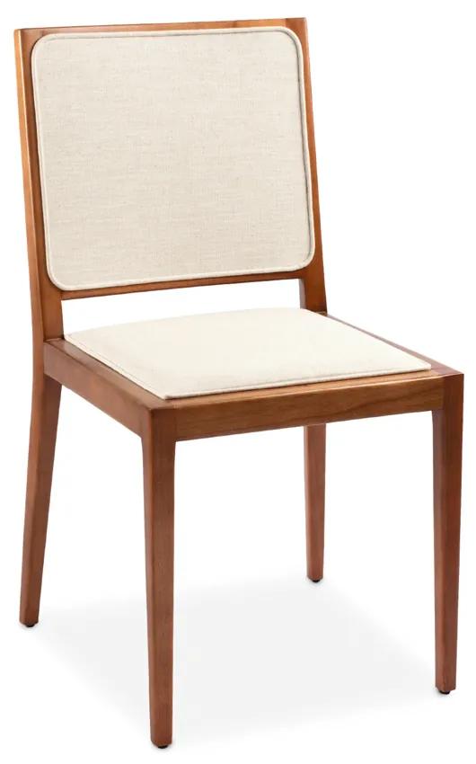 Cadeira Betina Assento Estofado Estrutura Madeira Liptus Design Sustentável
