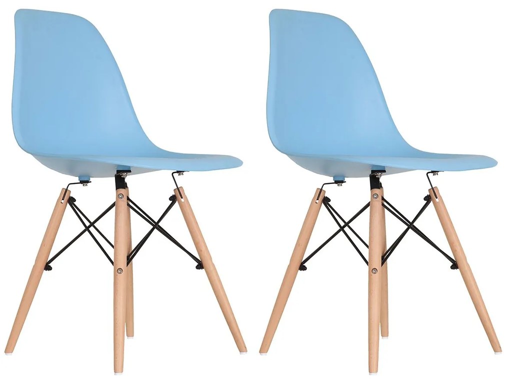 Conjunto 2 Cadeiras Eames Azul Dsw - Empório Tiffany