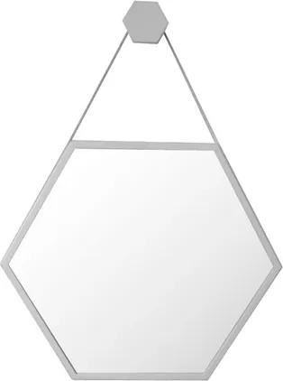 Espelho Branco Hexagonal Ø60cm Jules