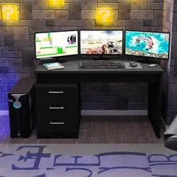 Mesa para Computador Notebook Desk Game DRX 5000 Preto - Móveis Leão