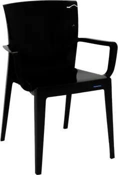 Cadeira Victória com braços preta Tramontina 92044009