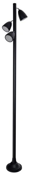 Poste Vidro Aluminio Preto Ip65 Electra