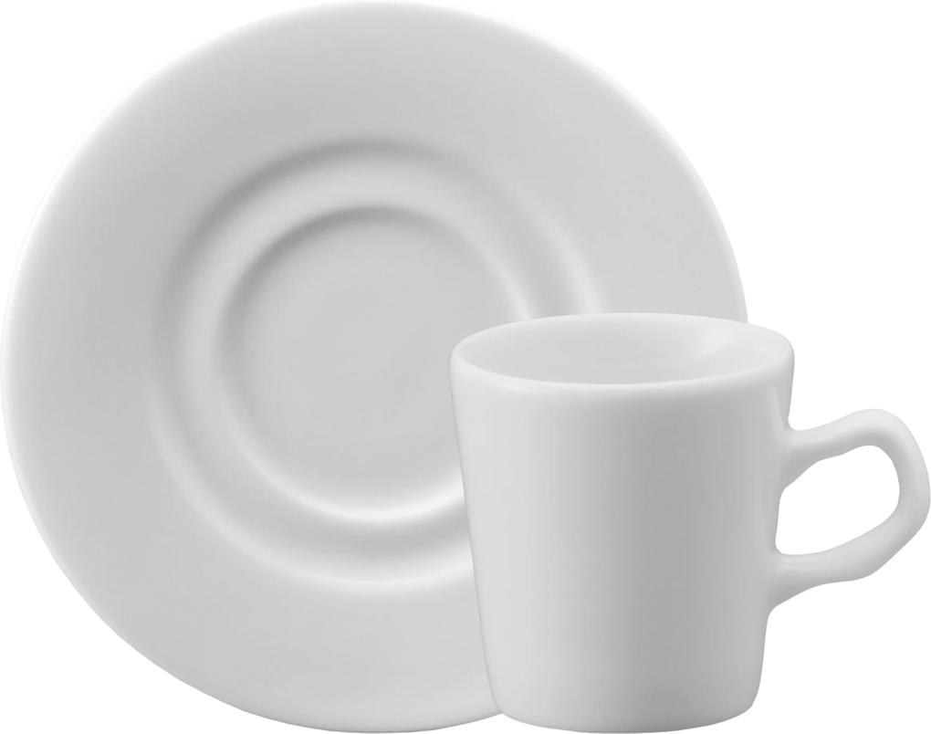 Xicara Café c/ Pires Porcelana Schmidt - Mod. Aba Estreita