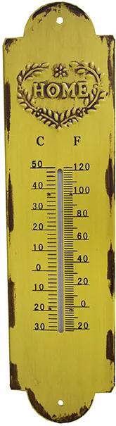 Termômetro em Metal Amarelo Home