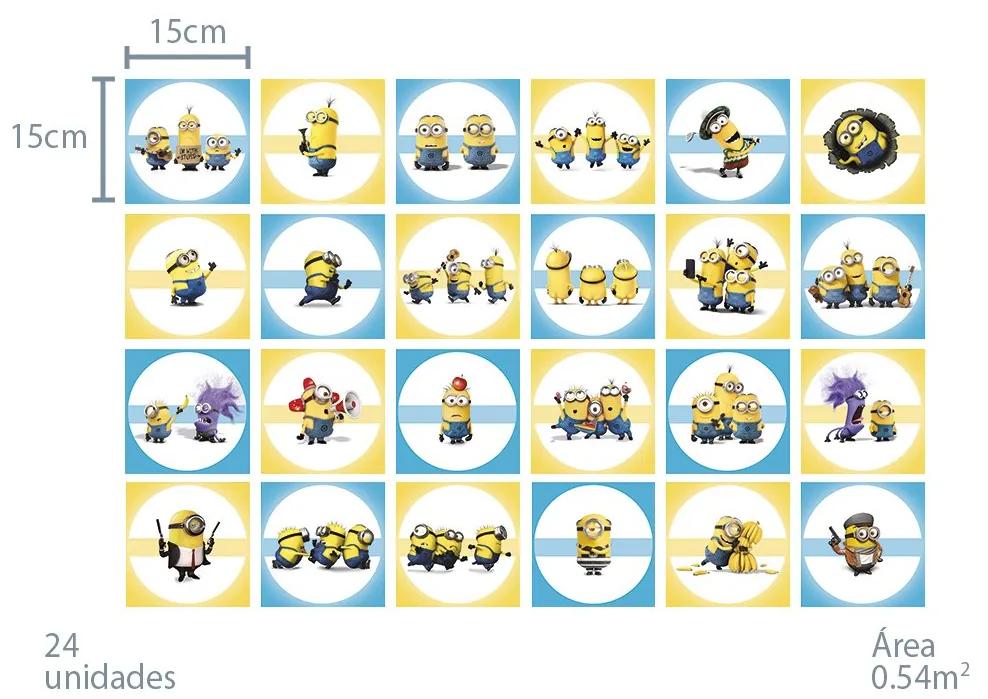 Minions - Conjunto com 24 peças