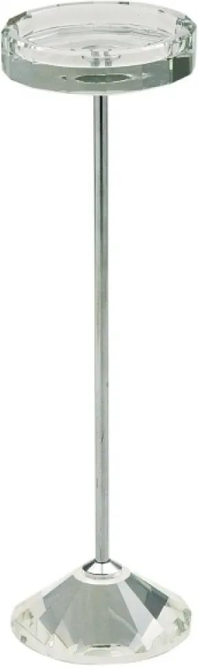 castiçal ALGEA vidro e metal 22cm Ilunato SD0020