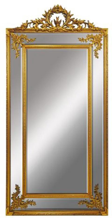 Espelho Decorativo Dourado em Resina Retangular