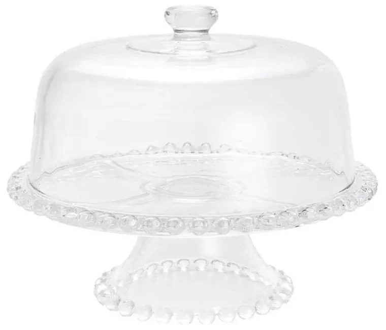 Queijeira de Cristal Pearl G Wolff - 20x12cm - Tudo para a sua