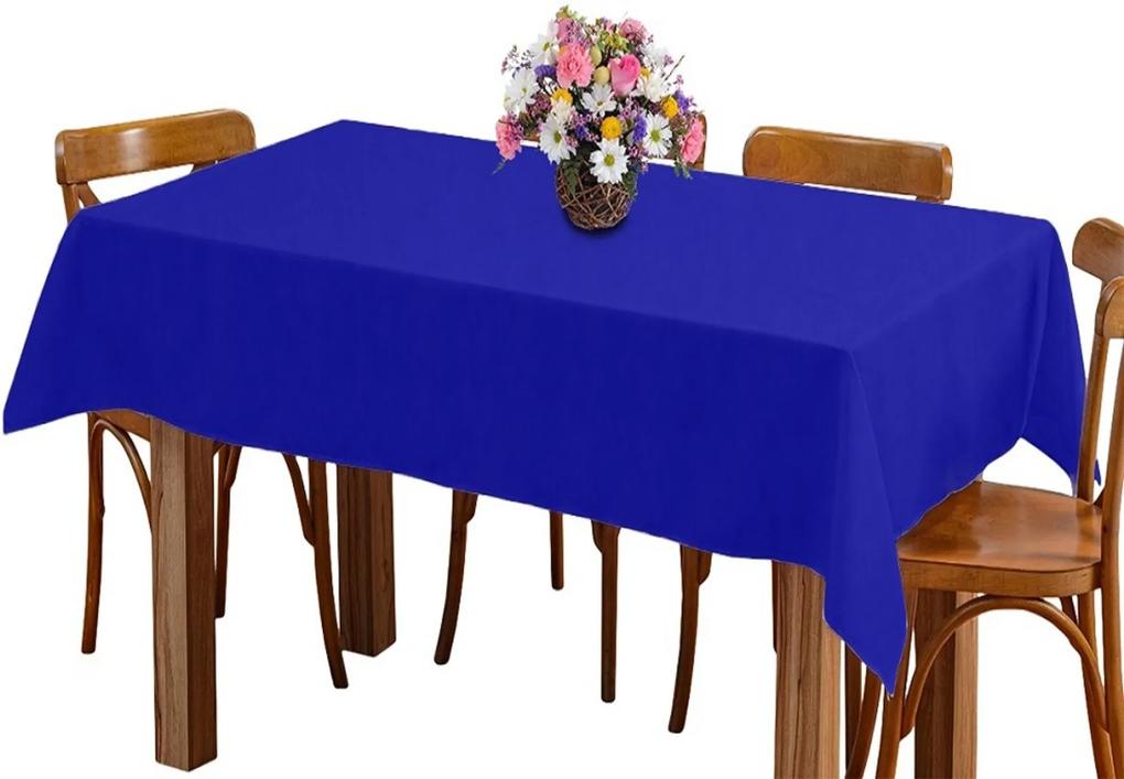 Toalha de mesa 6 Lugares 2,00m Retangular Oxford Azul Royal