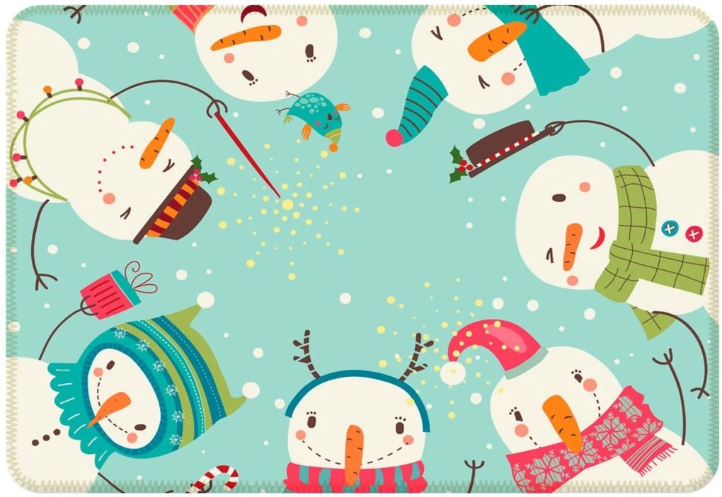 Tapete Sala Wevans Cute Merry Christmas  Único Love Decor