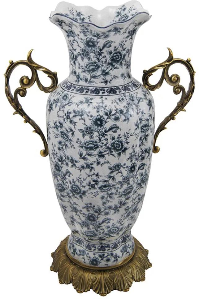 Vaso em Porcelana Detalhes em Florido 62X42