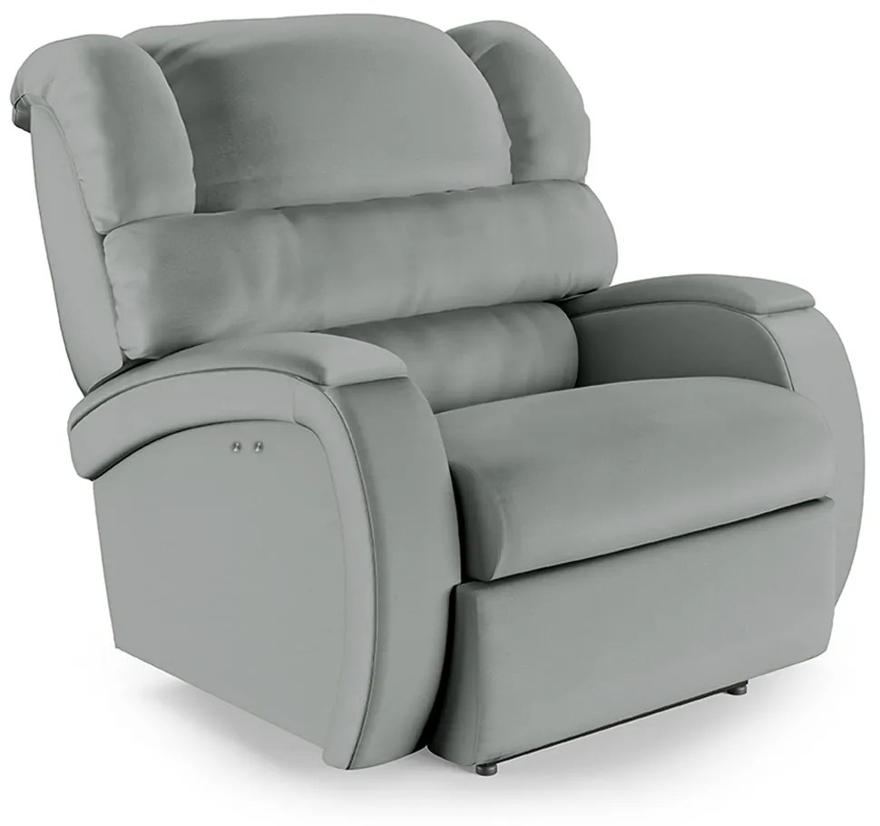 Poltrona do Papai Reclinável Napoli Power Touch Massagem PU F FH1 - D'Rossi - Cinza