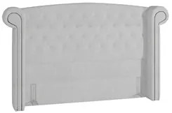 Cabeceira Cama Box Casal 140cm Provença P02 Bouclé Branco - Mpozenato