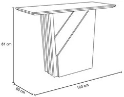 Mesa De Jantar 6 Lugares 120cm Venetti N02 Ypê/Off White - Mpozenato