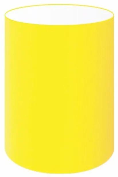Cúpula abajur e luminária cilíndrica vivare cp-7003 Ø15x20cm - bocal nacional - Amarelo