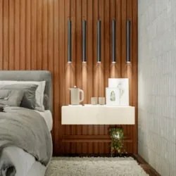Bancada Suspensa e Prateleira 99cm Slat M20 Cinamomo/Off - Mpozenato