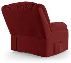 Poltrona do Papai Reclinável Pietra Power Touch Massagem FH9 Veludo Ve