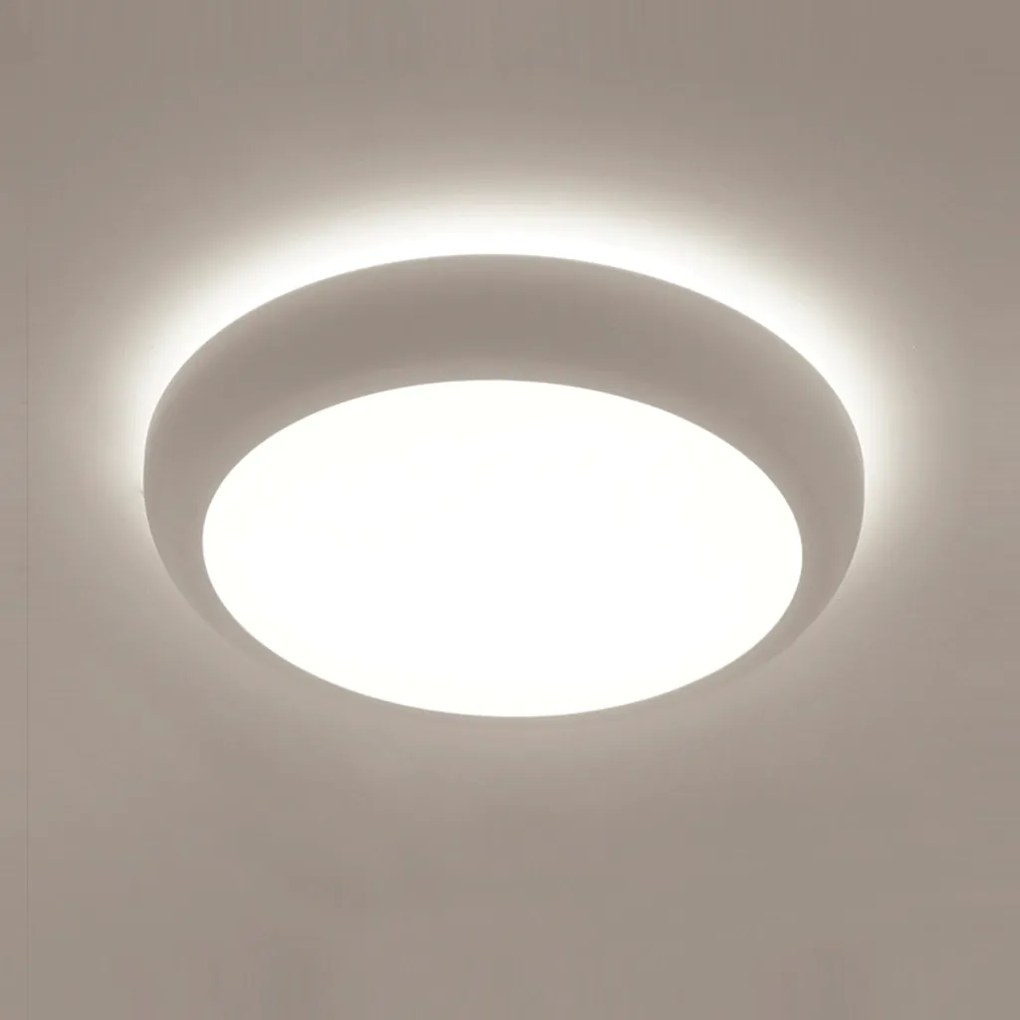 Plafon Bold Redondo Ø60X7,5Cm Led 64W Bivolt - Usina 19670/60 (BT - Branco Texturizado, 4000k)