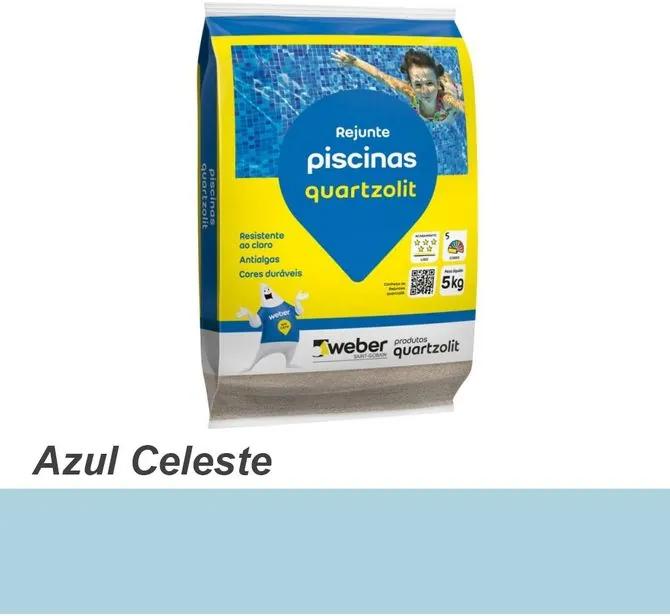 Rejunte para Piscina 5Kg Azul Celeste - Quartzolit - Quartzolit