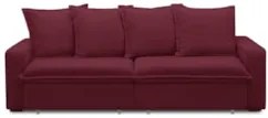 Sofá Retrátil Reclinável 3 Lugares 195cm Roma F05 Veludo Bordô - Mpoze
