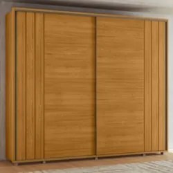 Guarda Roupa Casal 278cm 2 Portas 4 Espelhos Mya Cinamomo Z10 - Mpozen