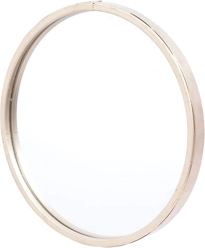 Espelho De Parede Metal Round Shine Frame Dourado 20X1X20 Cm Urban